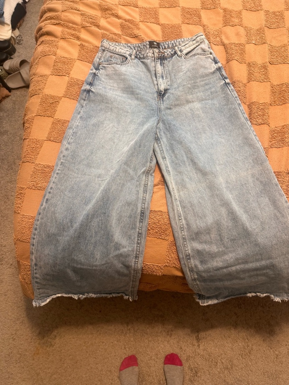 Wide Leg Light Blue Women's Jeans